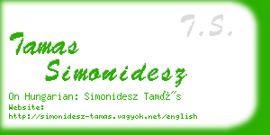 tamas simonidesz business card